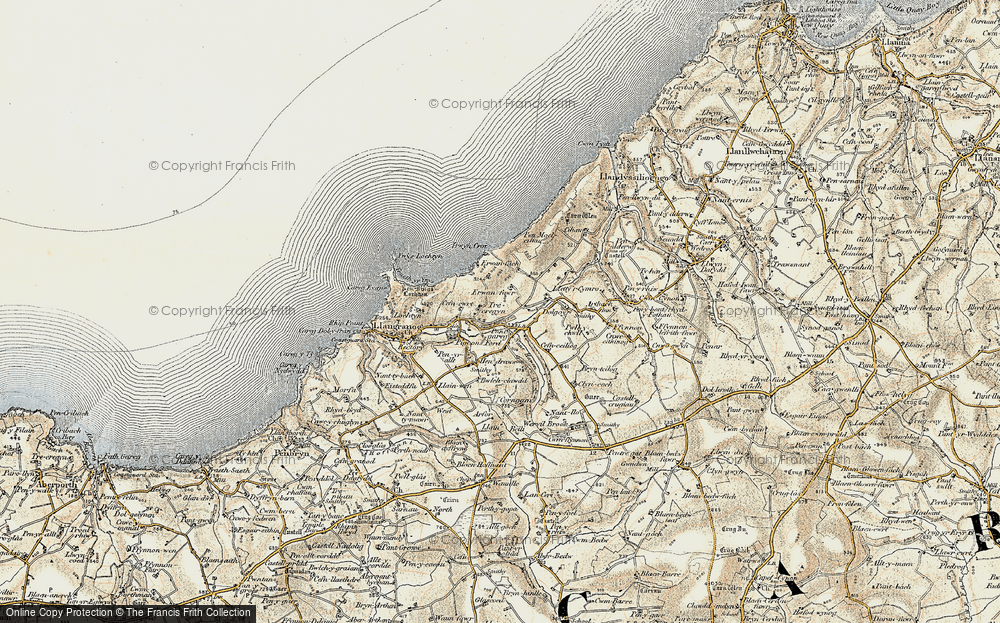 Old Map of Pontgarreg, 1901-1903 in 1901-1903