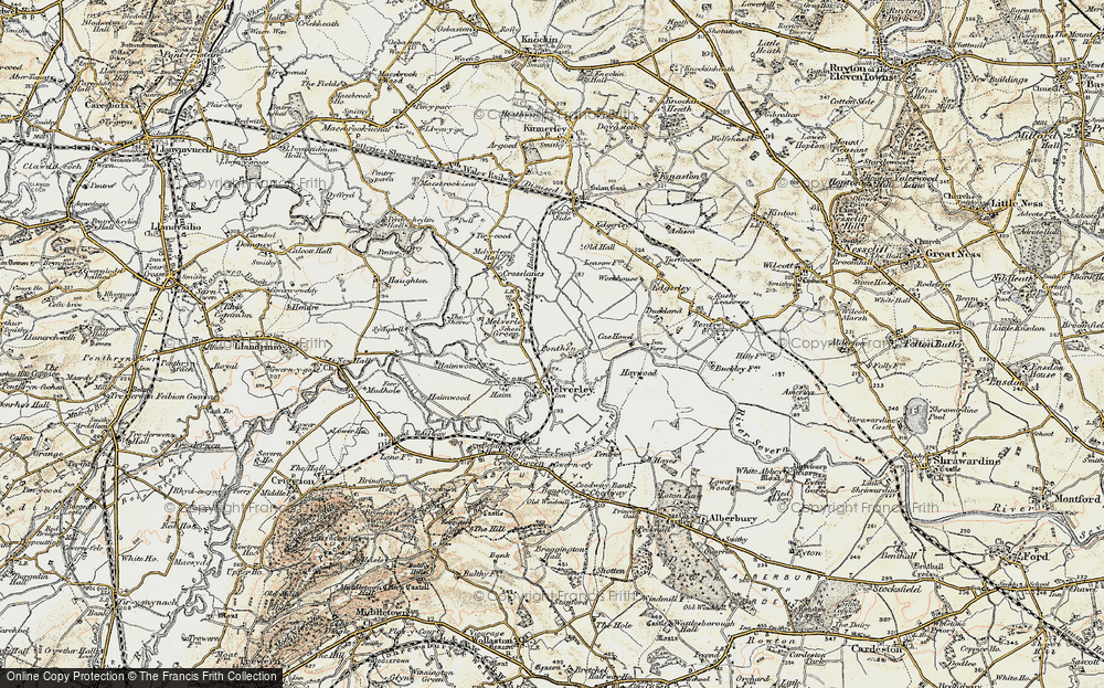 Old Map of Ponthen, 1902 in 1902