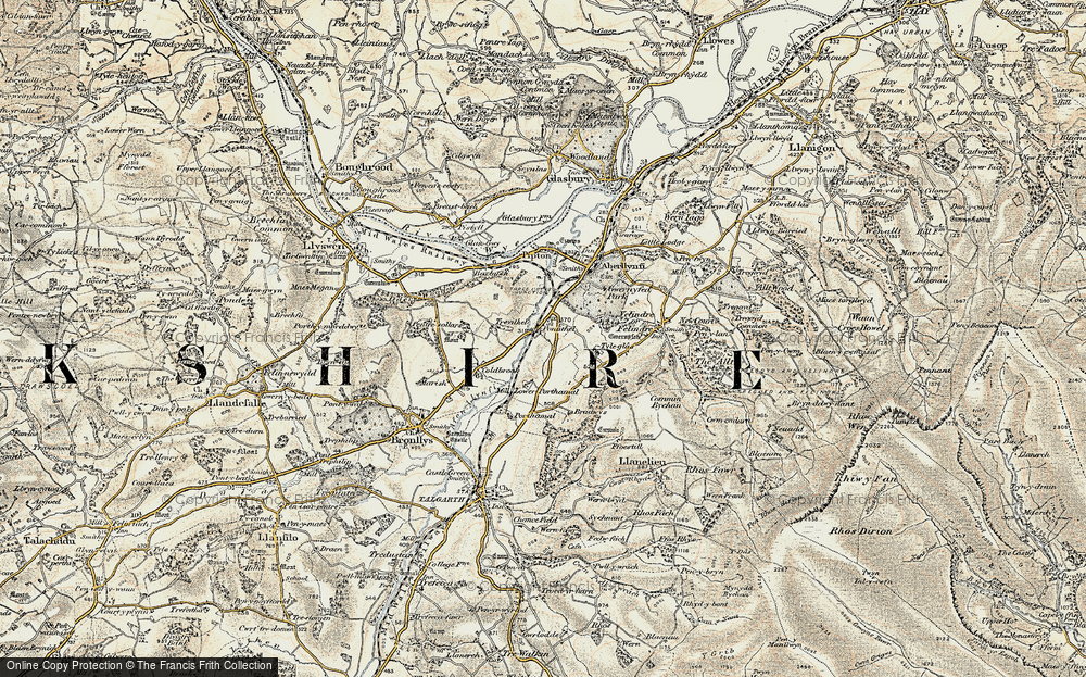 Old Map of Pontithel, 1900-1902 in 1900-1902