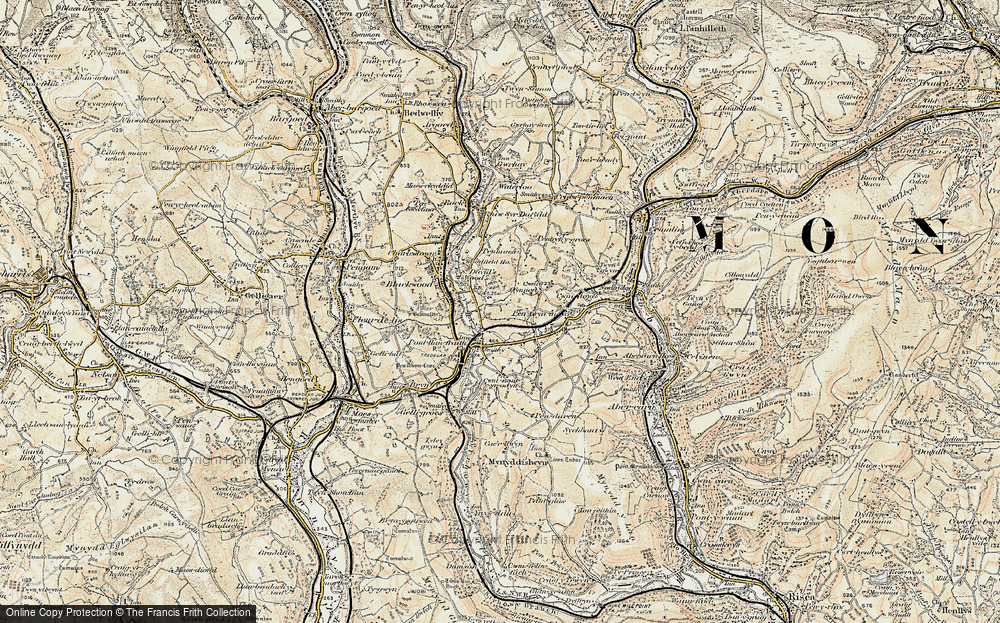 Old Map of Pontllanfraith, 1899-1900 in 1899-1900