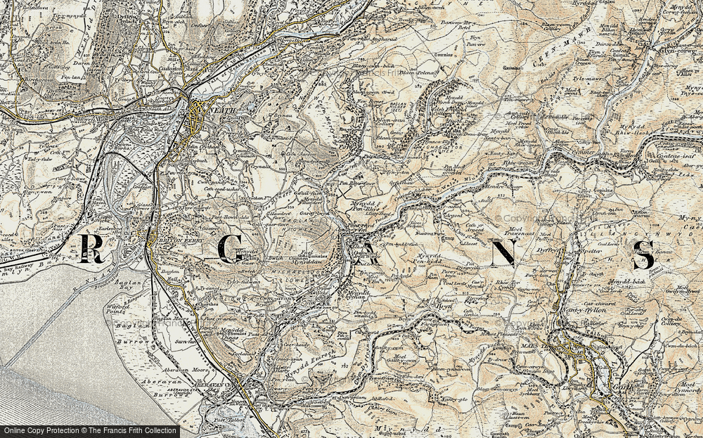 Old Map of Pontrhydyfen, 1900-1901 in 1900-1901