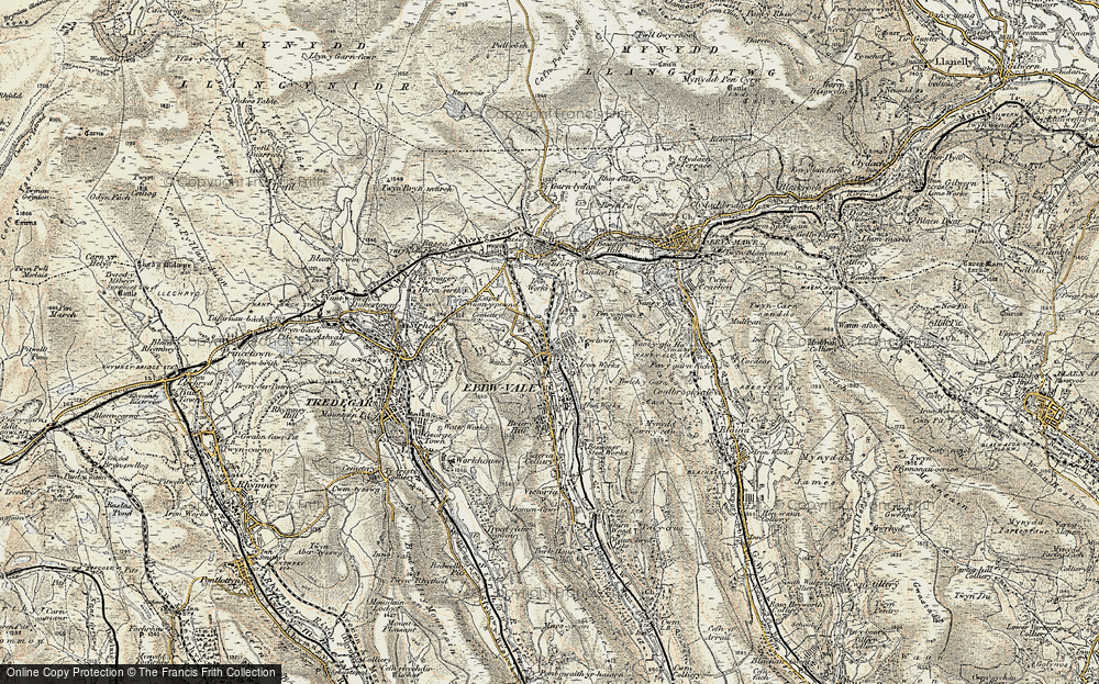 Old Map of Pontygof, 1899-1900 in 1899-1900