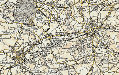 Old map of Pool in 1900