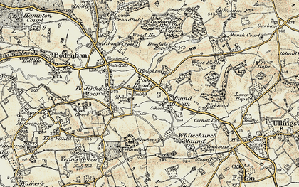 Old map of Pool Head in 1899-1901