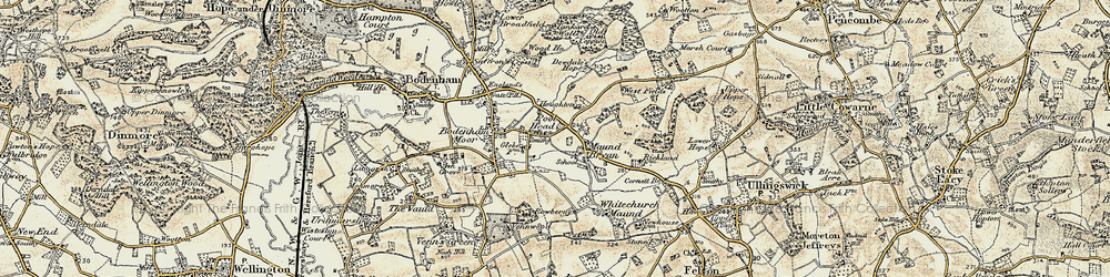 Old map of Pool Head in 1899-1901