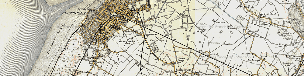 Old map of Pool Hey in 1902-1903