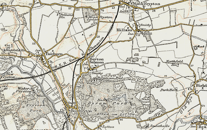 Old map of Poole in 1903