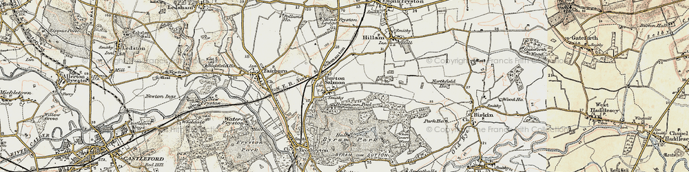 Old map of Poole in 1903