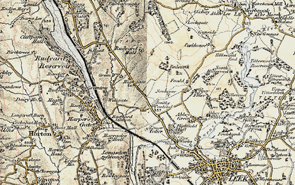 Old map of Poolend in 1902-1903
