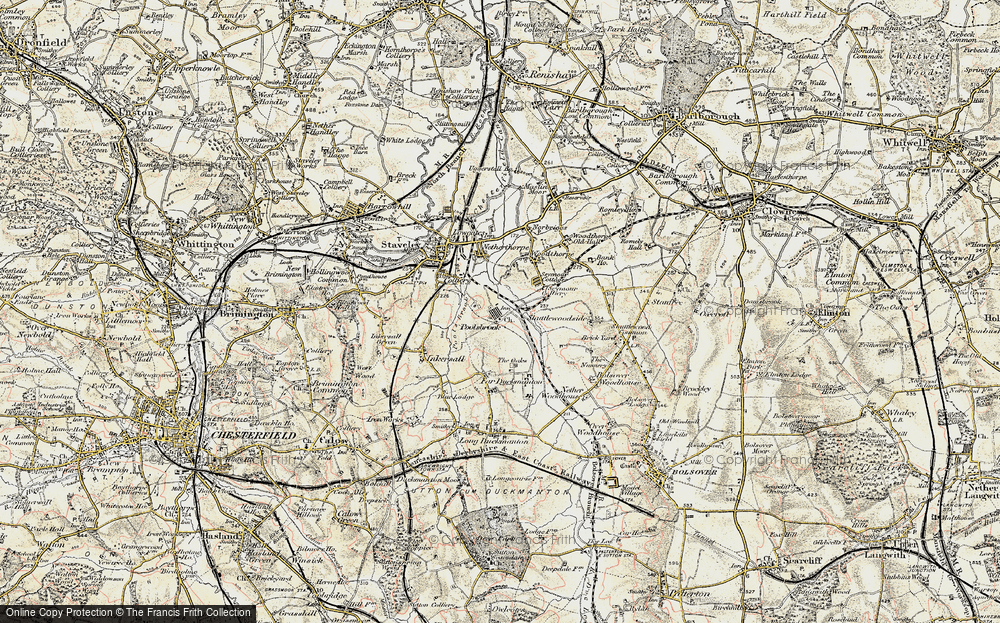 Old Map of Poolsbrook, 1902-1903 in 1902-1903