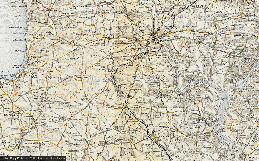 Old Map of Historic Map covering Boltonhill in 1901-1912