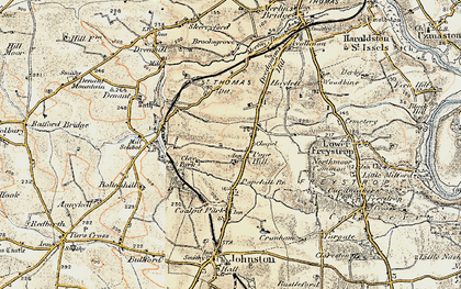 Old map of Pope Hill in 1901-1912