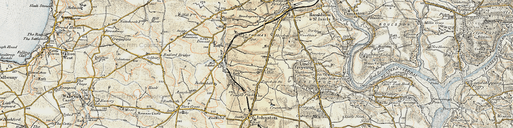 Old map of Boltonhill in 1901-1912