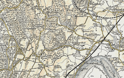 Old map of Pope's Hill in 1899-1900