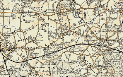 Old map of Popeswood in 1897-1909