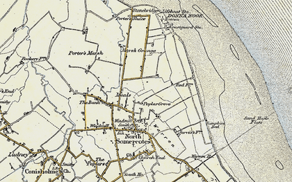 Old map of Poplar Grove in 1903-1908
