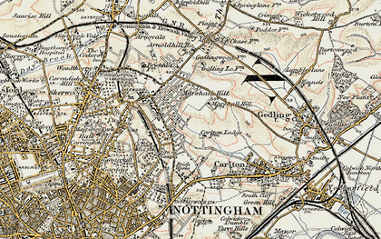 Old map of Porchester in 1902-1903