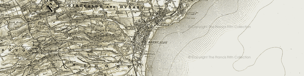 Old map of Port Brae in 1903-1906