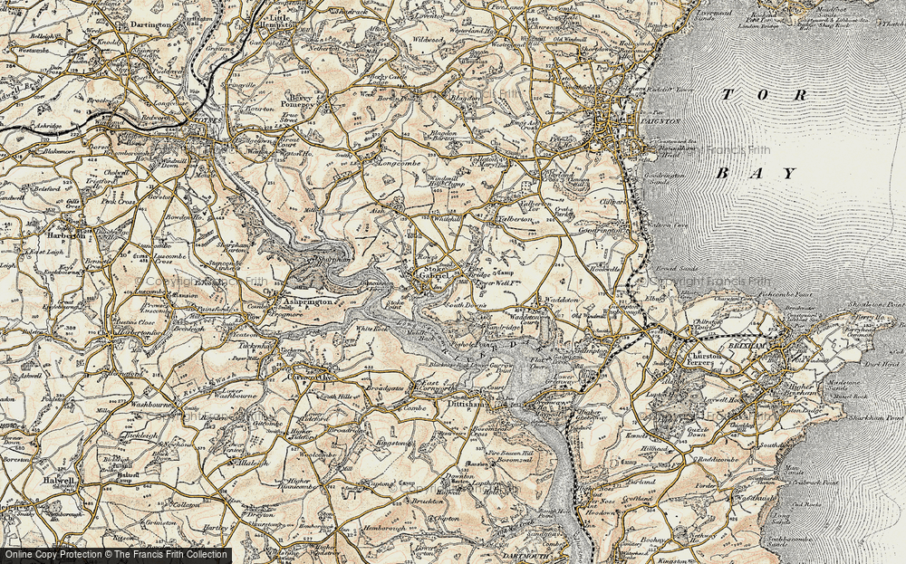 Old Map of Port Bridge, 1899 in 1899