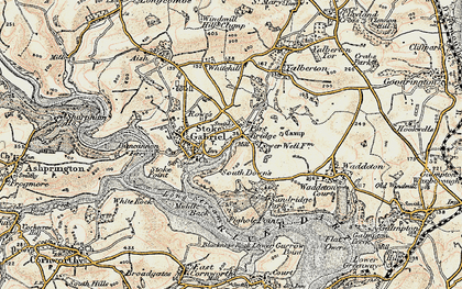 Old map of Port Bridge in 1899