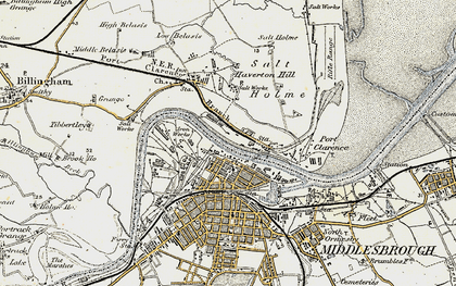 Old map of Port Clarence in 1903-1904