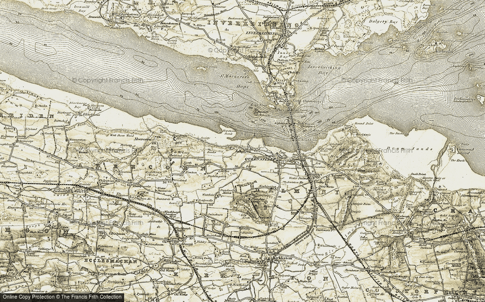 Old Map of Port Edgar, 1903-1906 in 1903-1906