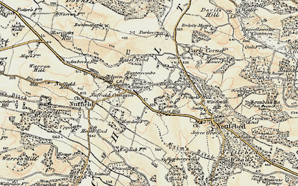 Old map of Port Hill in 1897-1898