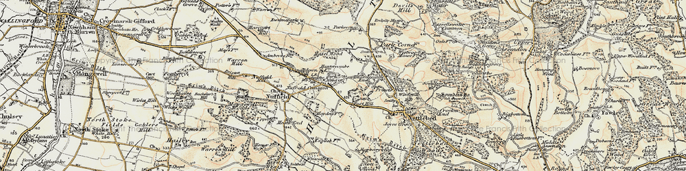 Old map of Port Hill in 1897-1898