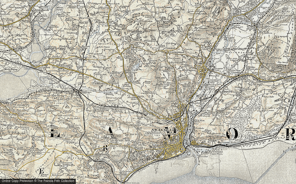 Old Map of Port Mead, 1900-1901 in 1900-1901