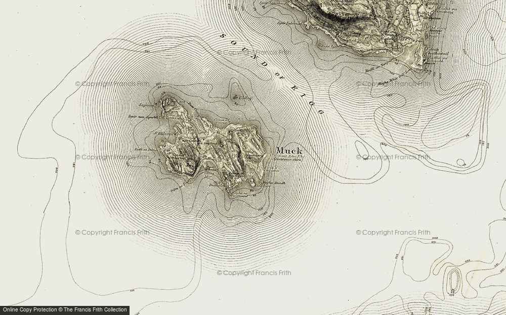 Old Map of Port Mòr, 1906-1908 in 1906-1908