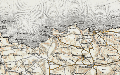Old map of Doyden Point in 1900