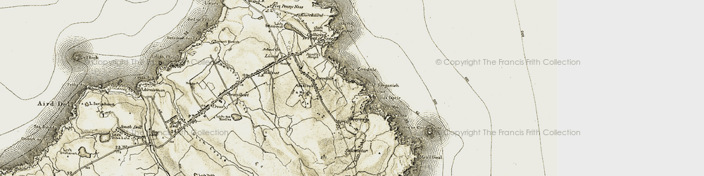 Old map of Àird Sgeginis in 1911