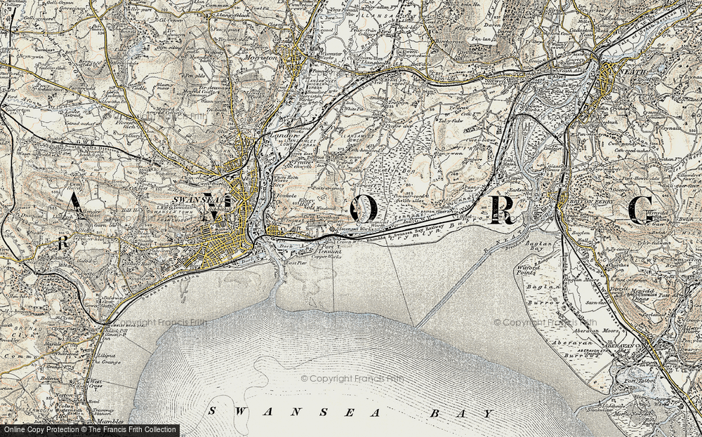 Old Map of Port Tennant, 1900-1901 in 1900-1901