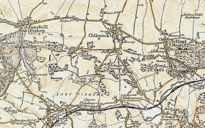 Old map of Portash in 1897-1899