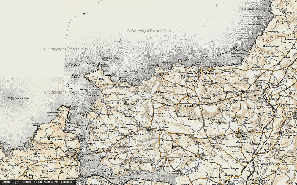 Old Map of Porteath, 1900 in 1900