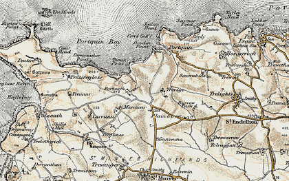 Old map of Porteath in 1900