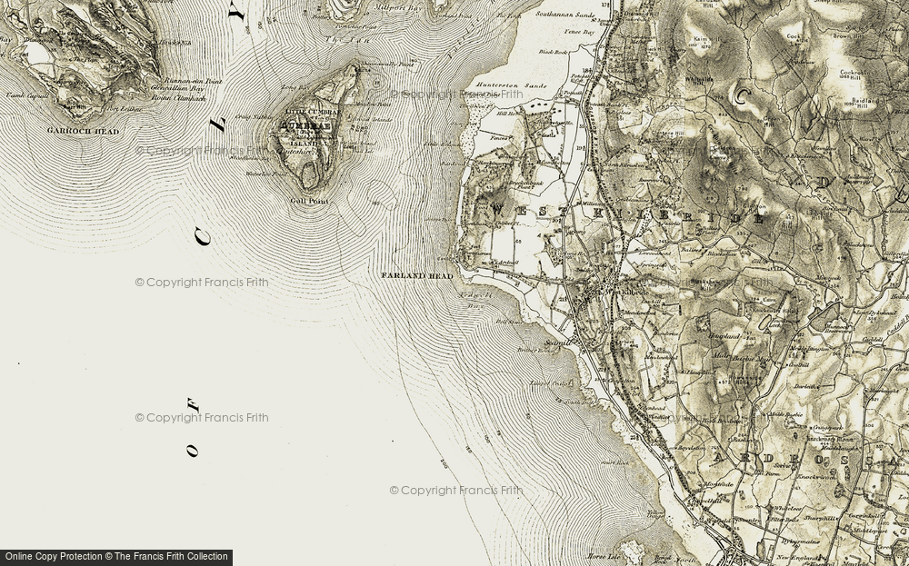 Old Map of Portencross, 1905-1906 in 1905-1906