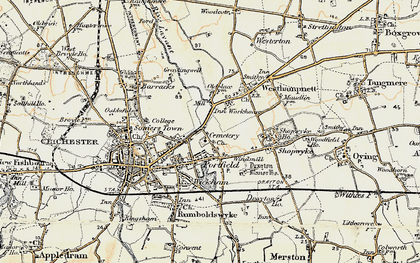 Old map of Portfield in 1897-1899