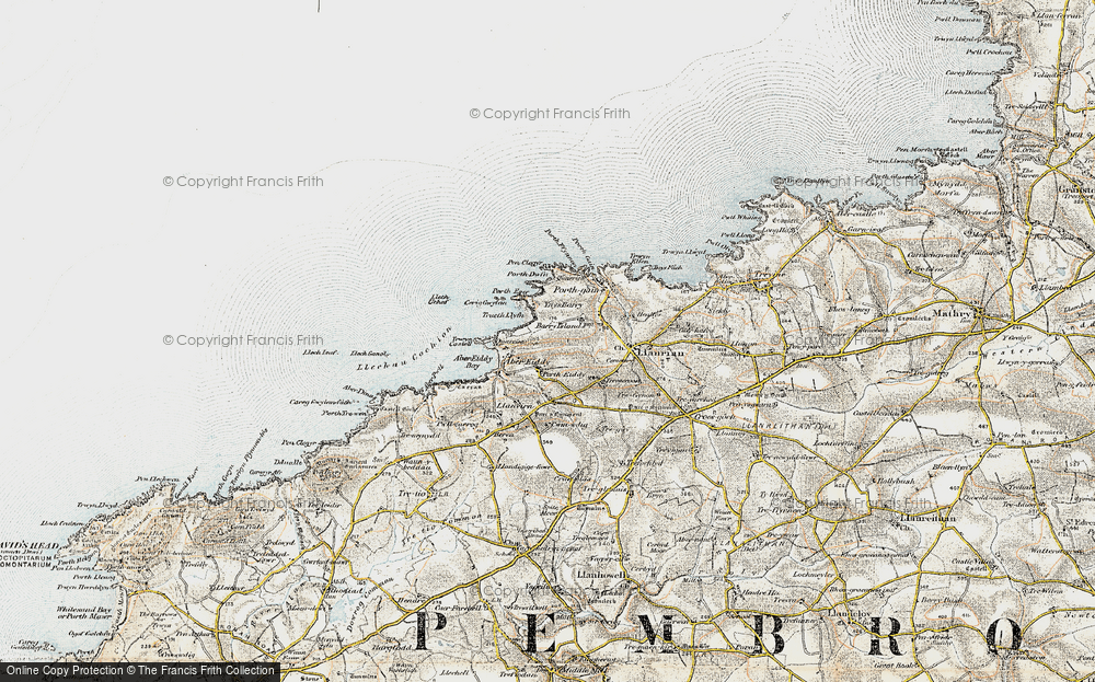 Old Map of Portheiddy, 0-1912 in 0-1912