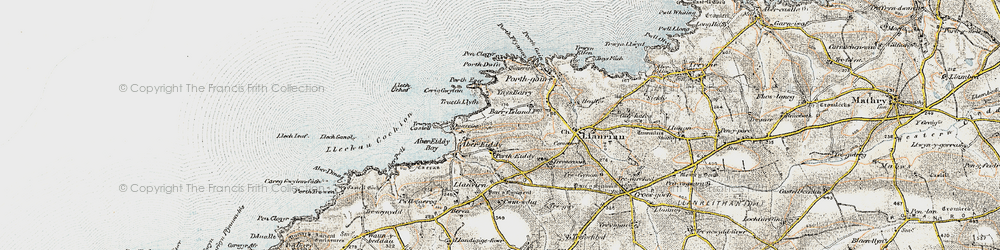Old map of Portheiddy in 0-1912
