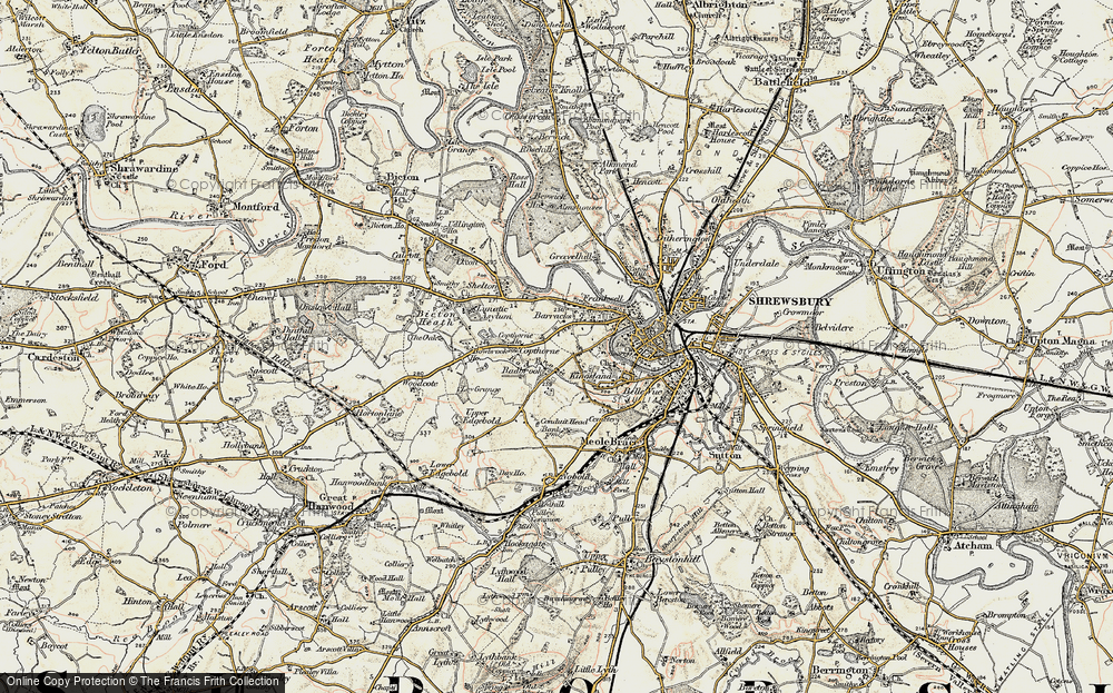 Old Map of Porthill, 1902 in 1902