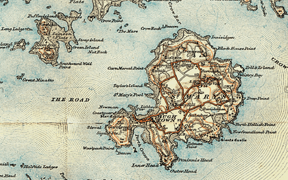 Old map of Porthloo in 0