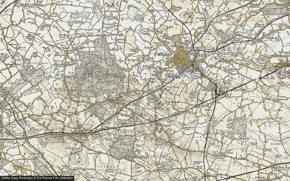Old Map of Portico, 1902-1903 in 1902-1903
