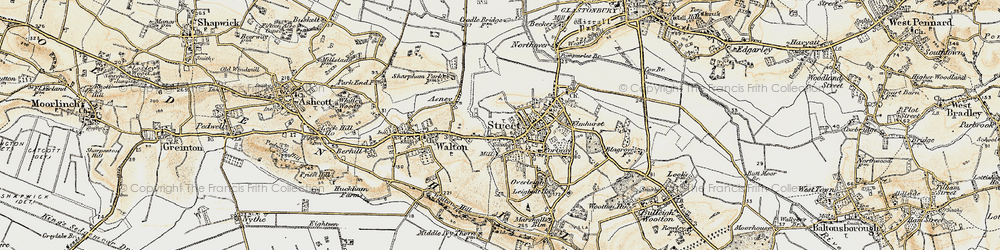 Old map of Portland in 1898-1900