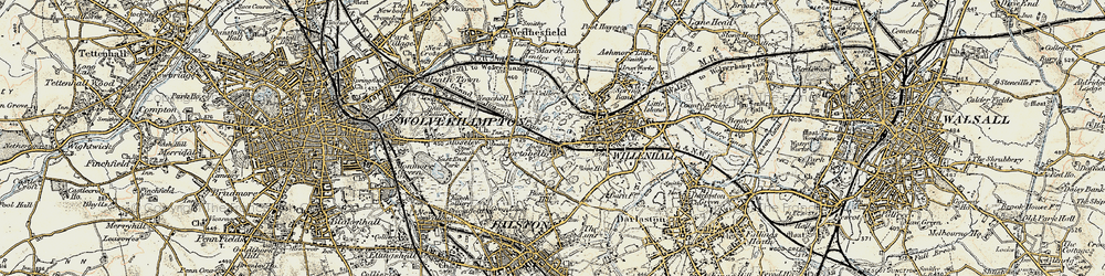 Old map of Portobello in 1902