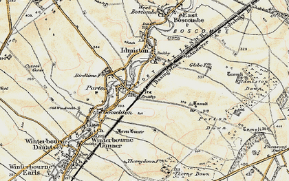 Old map of Porton in 1897-1899