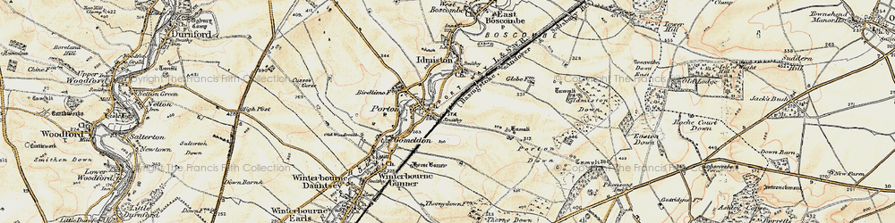 Old map of Porton in 1897-1899