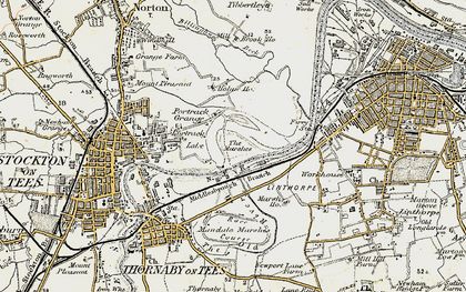 Old map of Portrack in 1903-1904