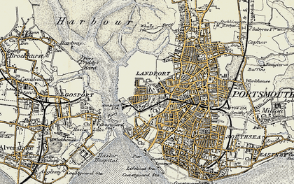 Old map of Portsea in 1897-1899