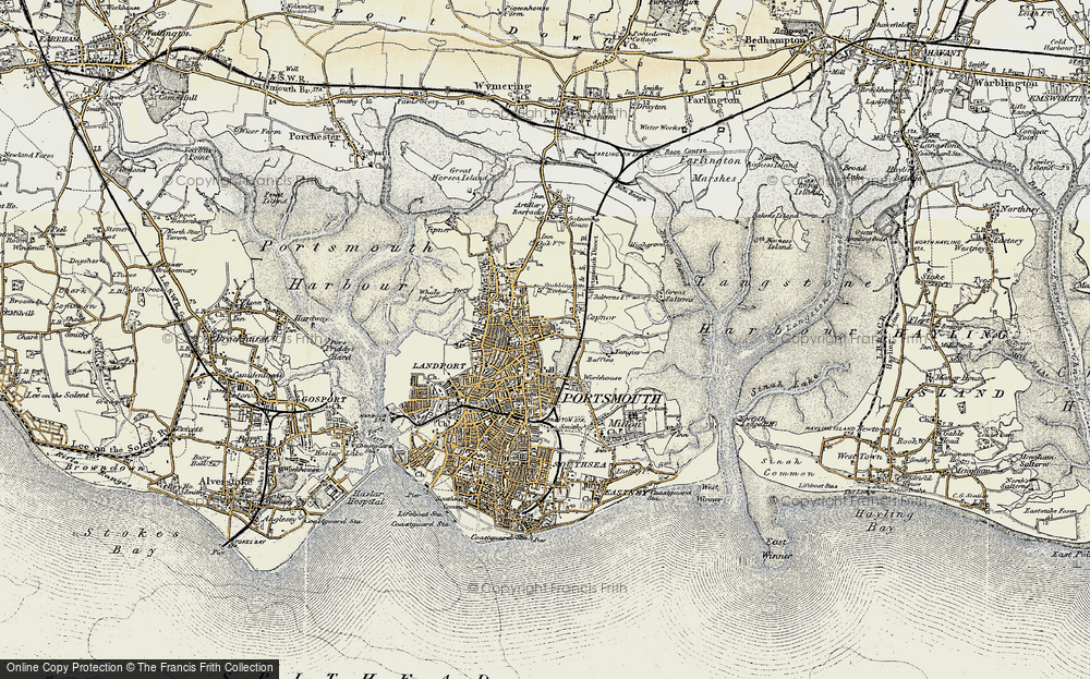 Old Map of Portsea Island, 1897-1899 in 1897-1899